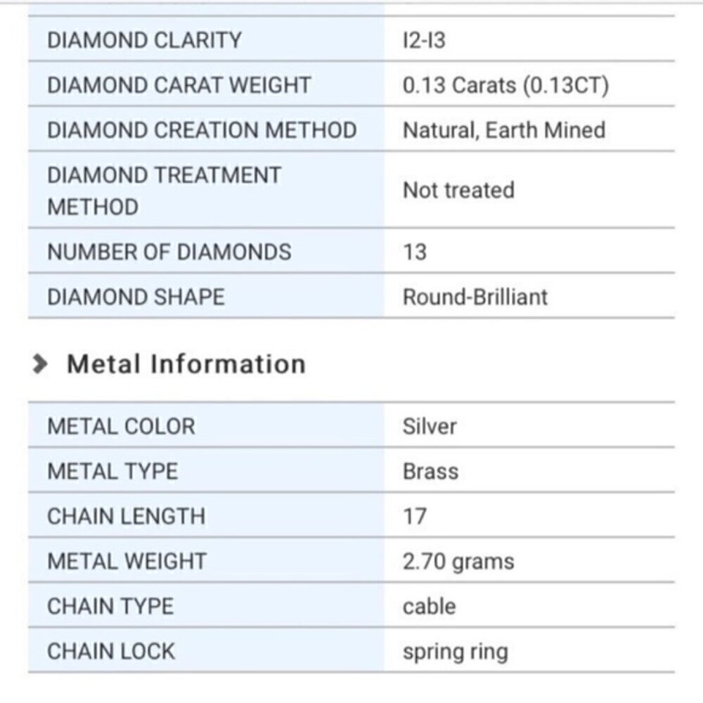 Diamond bar necklace - Picture 7 of 8